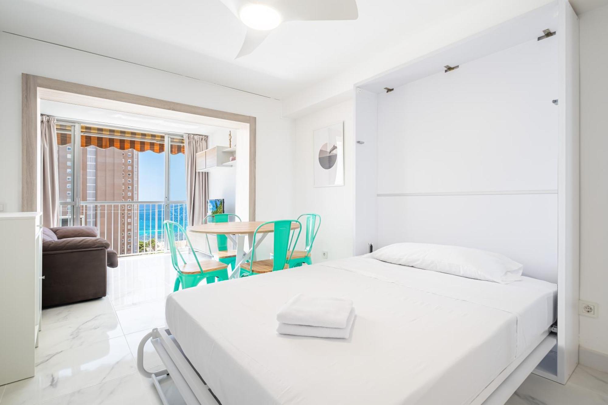 Albatros 12-8 Sea Views Levante Beach Benidorm Bagian luar foto